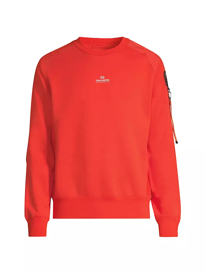 

Толстовка Sabre Basic из хлопкового флиса Parajumpers, цвет carrot