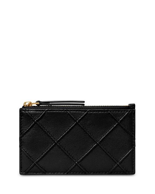 

Мягкий чехол для визиток Fleming на молнии Tory Burch, цвет Black