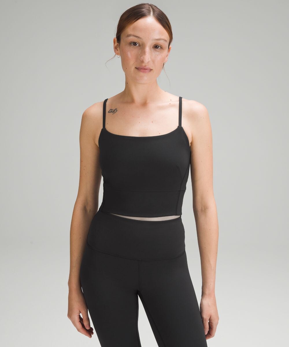 

Майка с бретелями Wunder Train Lululemon, черный