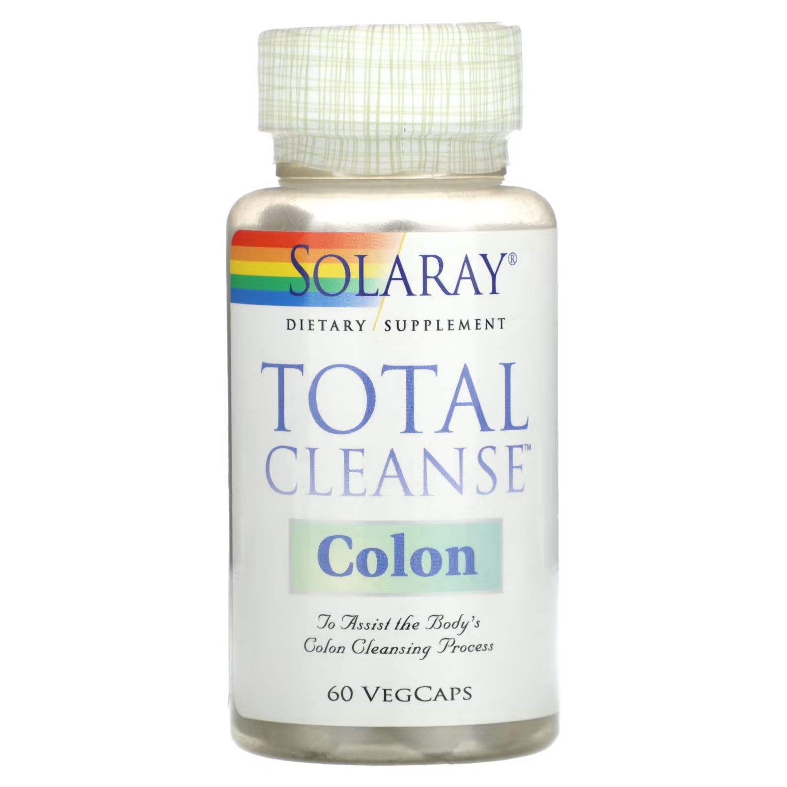 Пищевая добавка Solaray Total Cleanse Colon, 60 растительных капсул solaray total cleanse multisystem 120 капсул