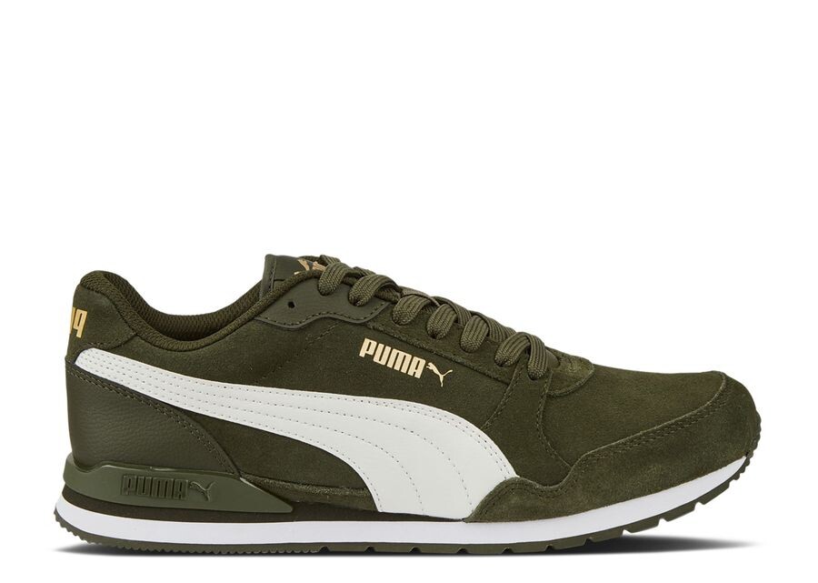 

Кроссовки Puma St Runner V3 Suede 'Forest Night', зеленый, Серый