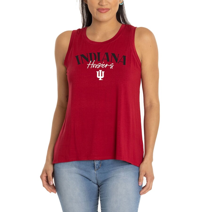 

Топ Flying Colors Apparel Indiana Hoosiers, малиновый