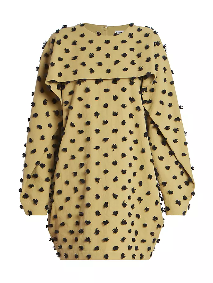 

Мини-платье с драпировкой Crest Specks Issey Miyake, цвет ocher