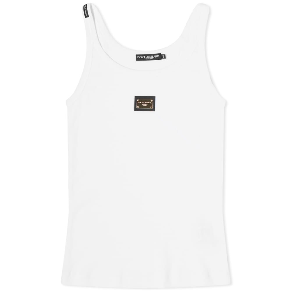 

Топ с логотипом Dolce & Gabbana, белый