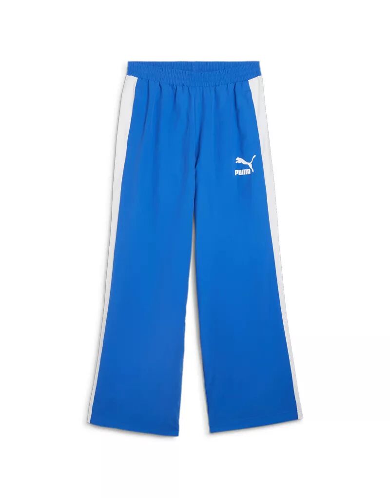 Синие спортивные брюки оверсайз Puma T7