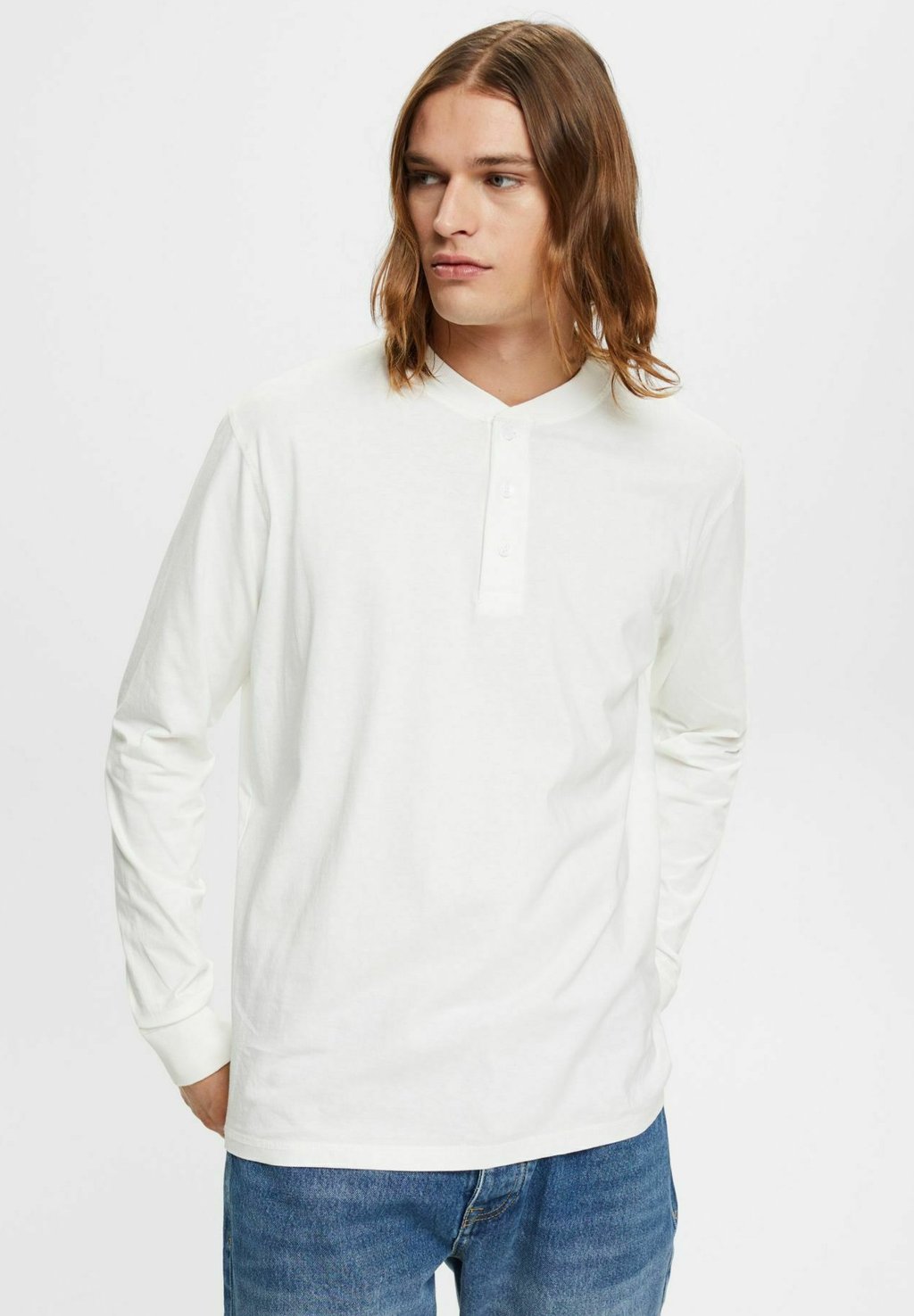 Рубашка с длинным рукавом Esprit, цвет off white рубашка с длинным рукавом mango kids цвет off white
