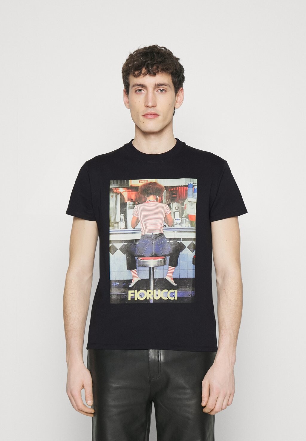 

Футболка с принтом Fiorucci, черный