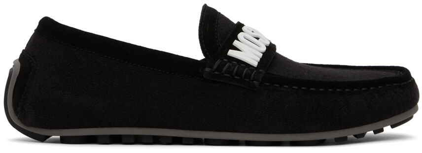 

Черные лоферы для водителей Moschino, цвет Black