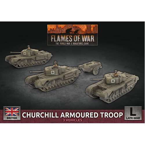 Фигурки Flames Of War: Churchill Armoured Squadron (X3 Plastic) фигурки churchill 3″ gun carrier x2