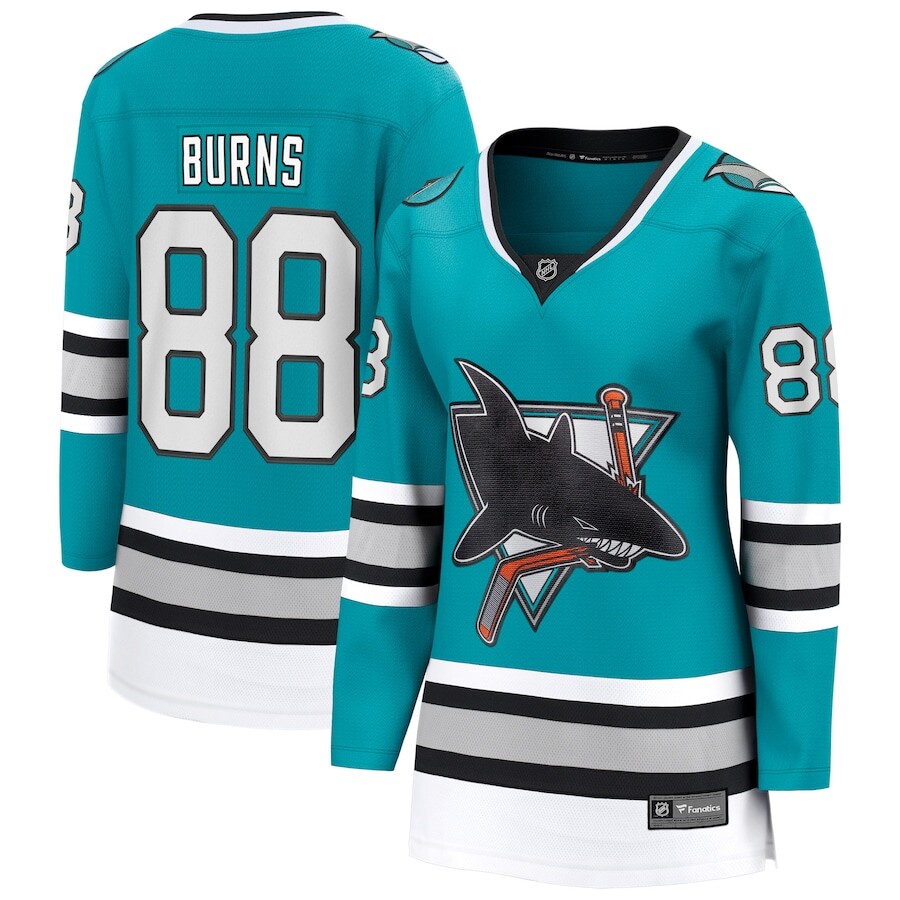 

Джерси Fanatics Branded San Jose Sharks, бирюзовый