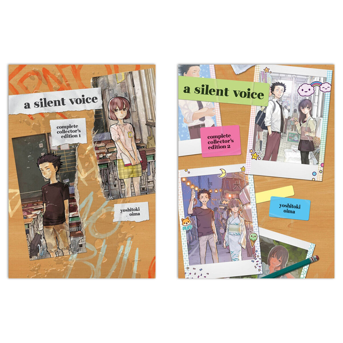 

Манга A Silent Voice Complete Collector's Edition Manga Hardcover (1-2) Bundle