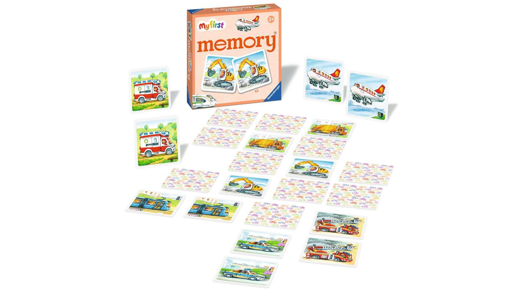 Заказать Ravensburger Spiele Мои первые автомобили Memory, игра на память и  поиск с очень большими карточками с картинками для детей от 2 лет и старше  – цены, описание и характеристики в «CDEK.Shopping»