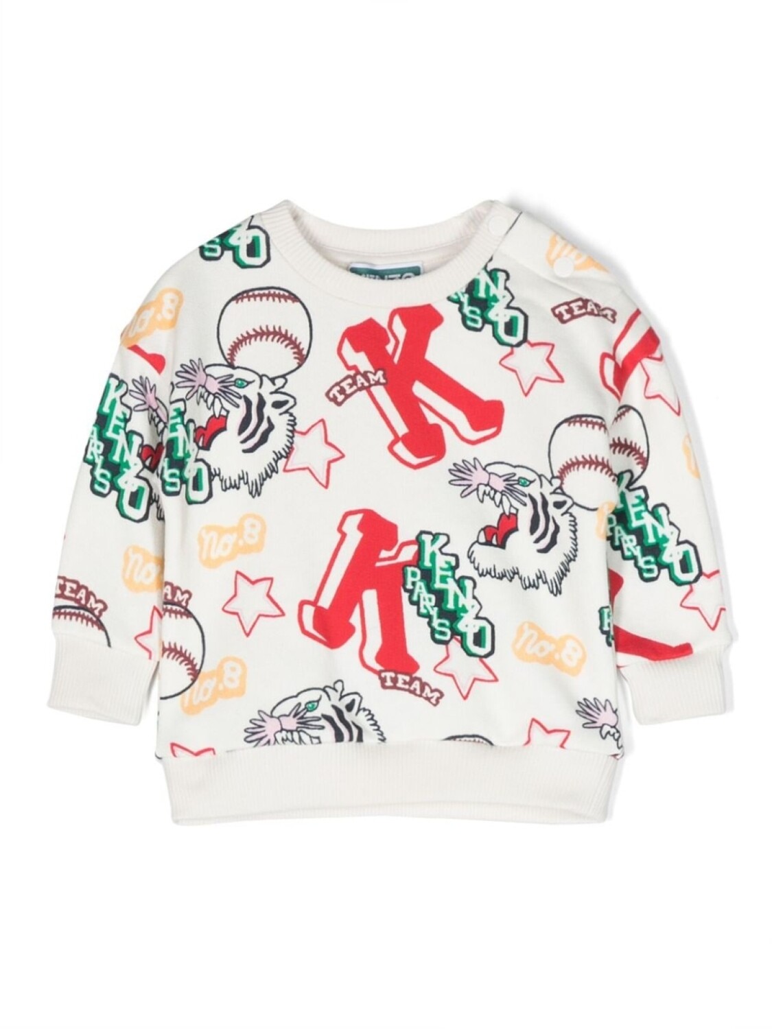 

Kenzo Kids толстовка с графичным принтом, белый