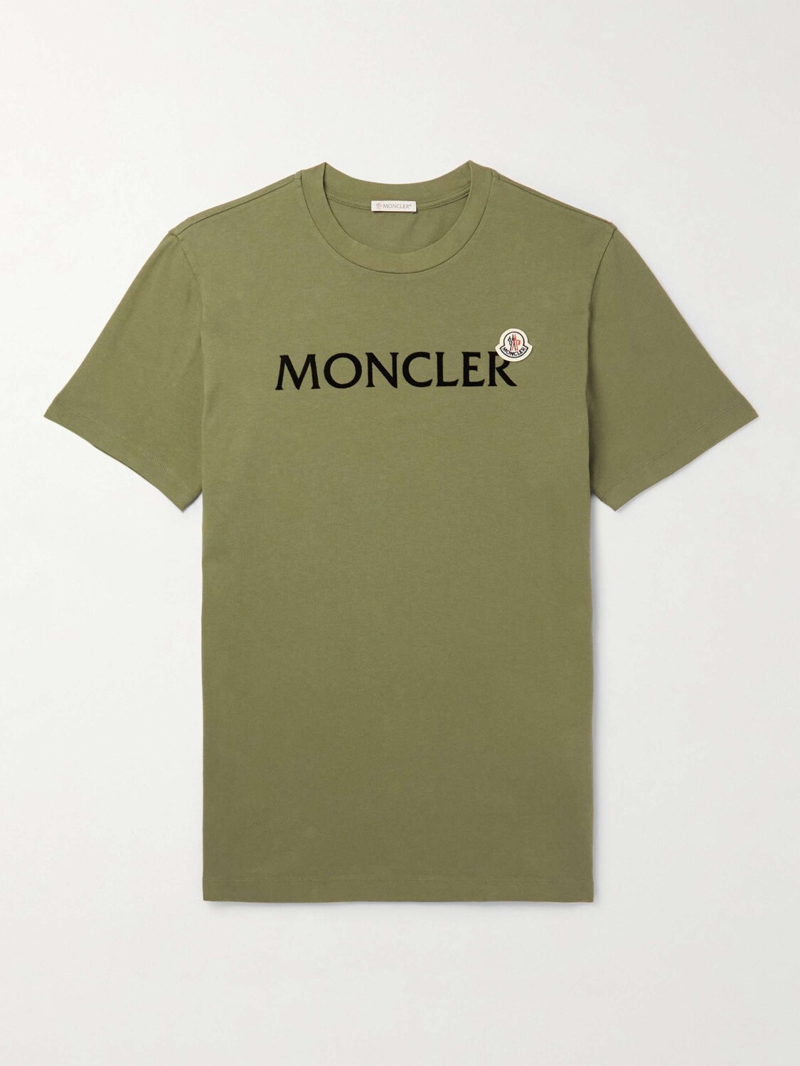 

Футболка из хлопкового джерси с логотипом MONCLER, зеленый