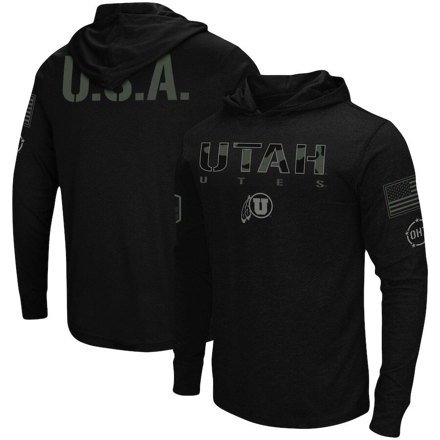 

Футболка с длинным рукавом Colosseum Utah Utes, черный