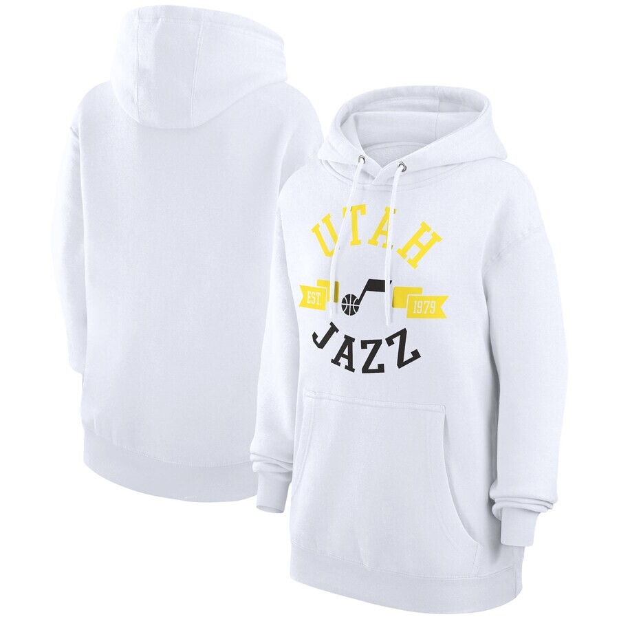 

Пуловер с капюшоном G-III 4Her by Carl Banks Utah Jazz, белый