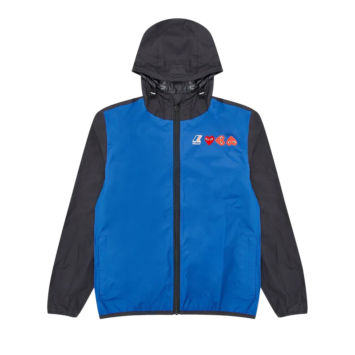 

Толстовка на молнии Comme des Garçons PLAY x K-Way, цвет Синий/черный