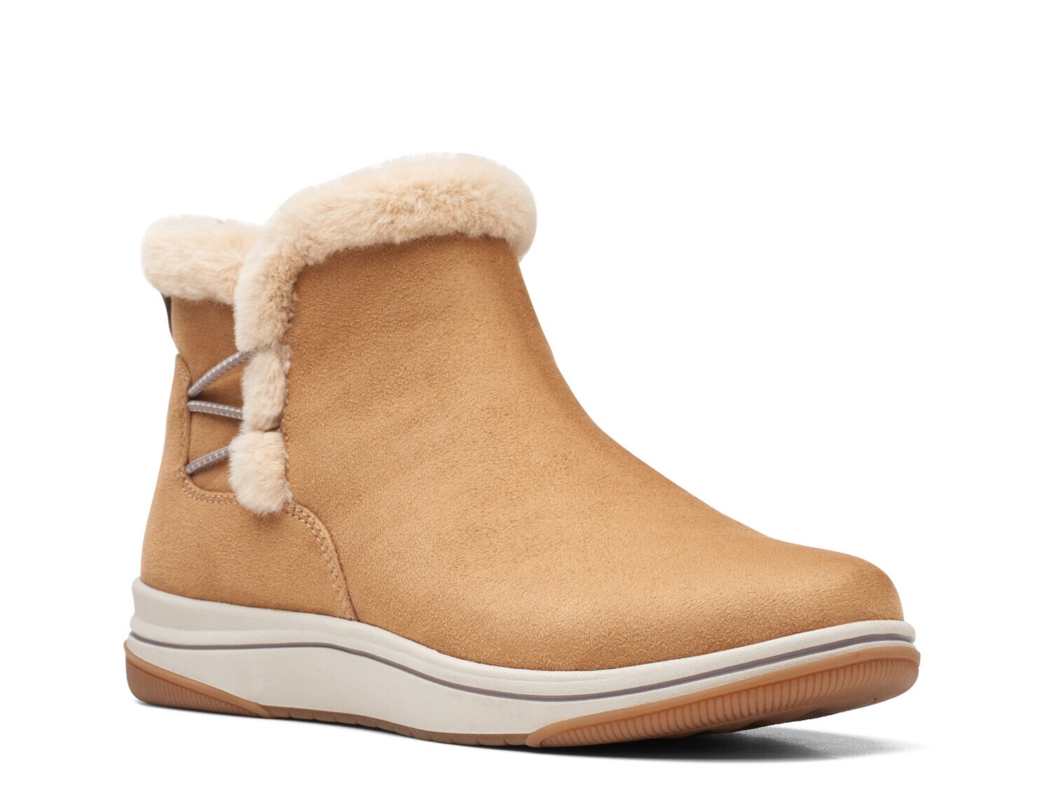 

Меховые ботильоны Breeze Clarks, цвет Tan