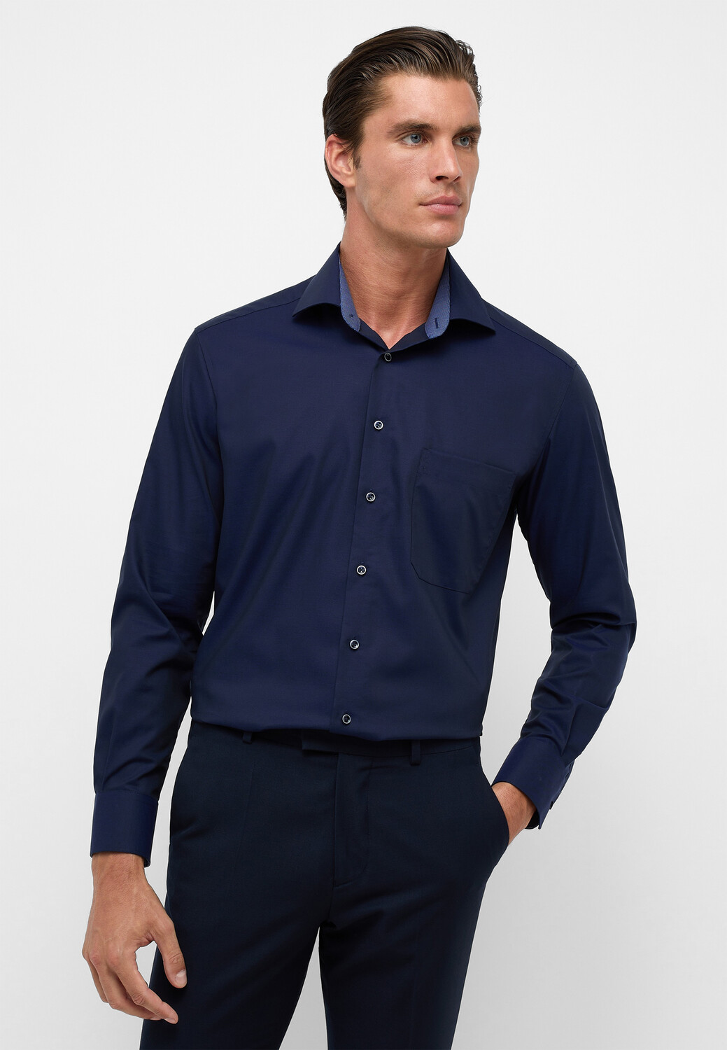 

Рубашка Eterna COMFORT FIT, темно синий