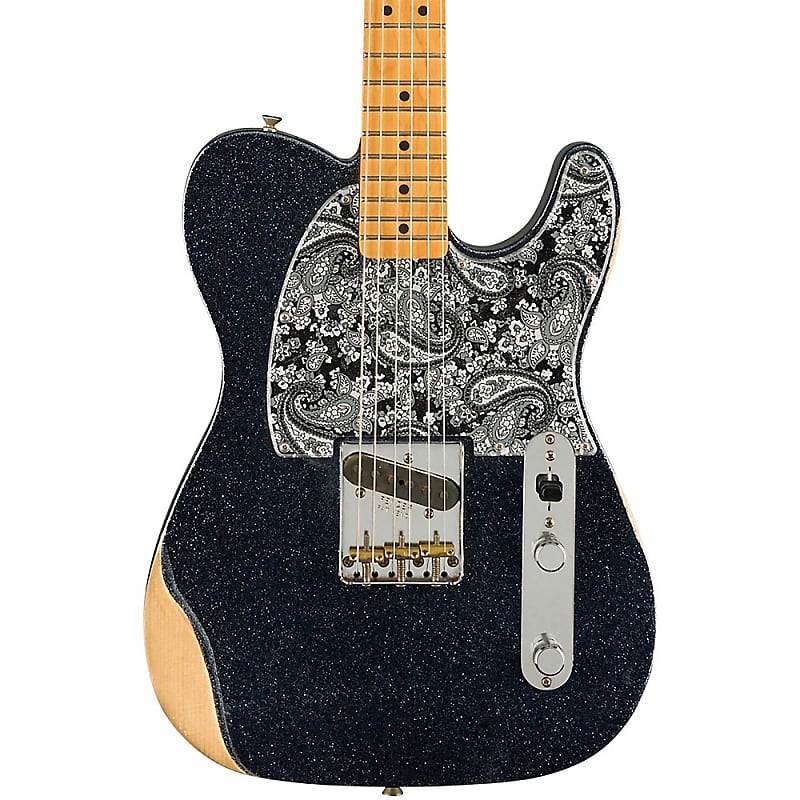 finger brad bosch Электрогитара Fender Brad Paisley Esquire Electric Guitar Black Sparkle