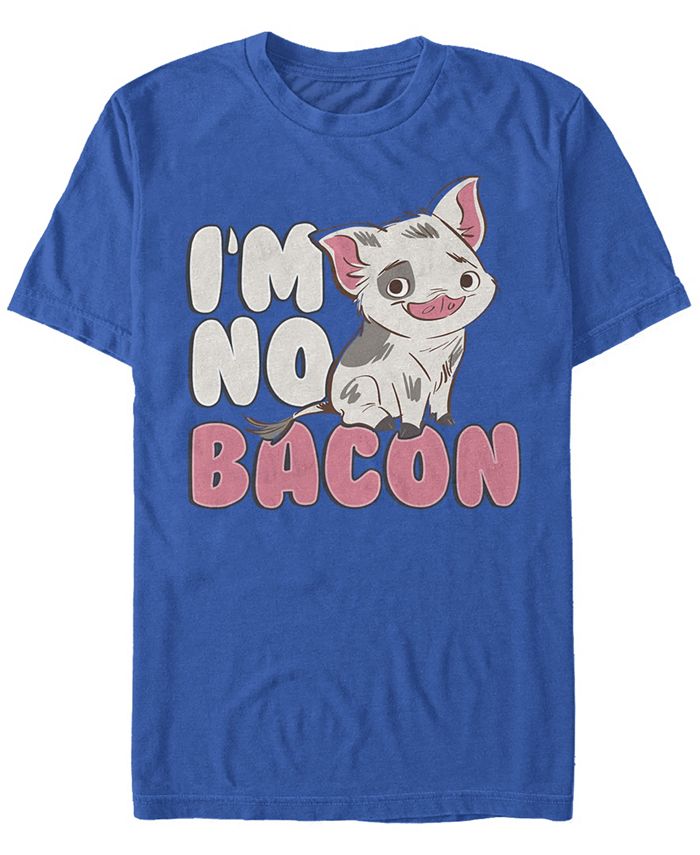 Мужская футболка с коротким рукавом Disney Moana Pua Cute I’m No Bacon Fifth Sun, синий