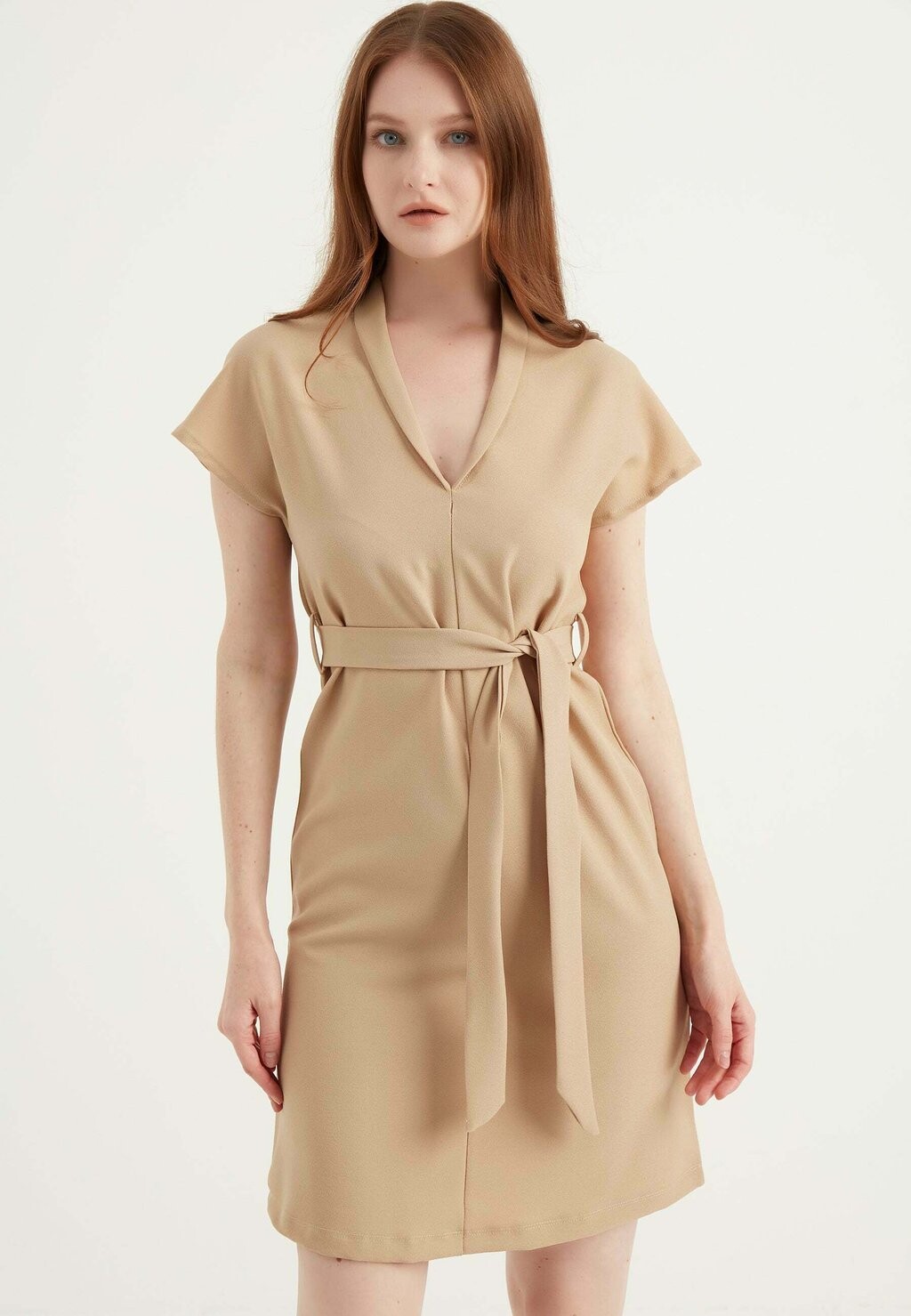 

Повседневное платье SASHED Herita, цвет beige