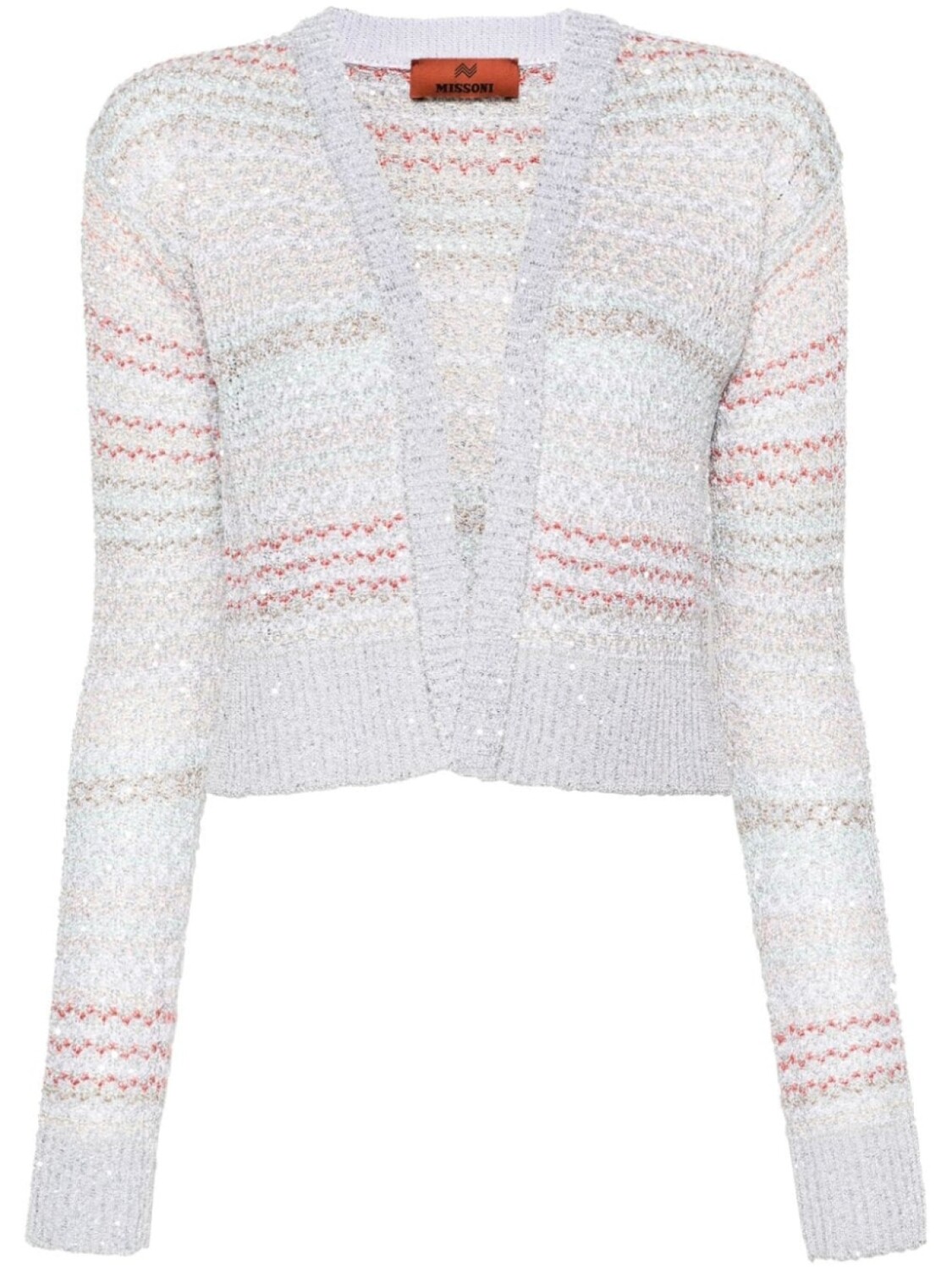 

Missoni кардиган рыхлой вязки с узором зигзаг, серый