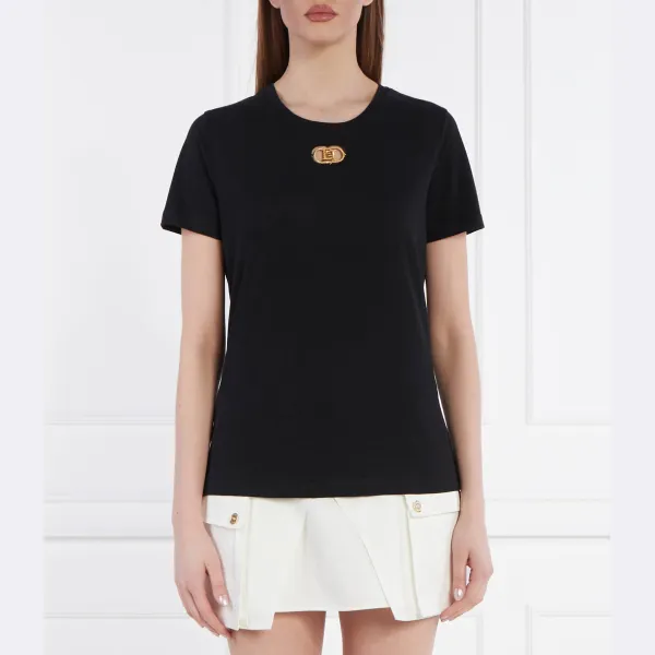 

Облегающая футболка Elisabetta Franchi, черный