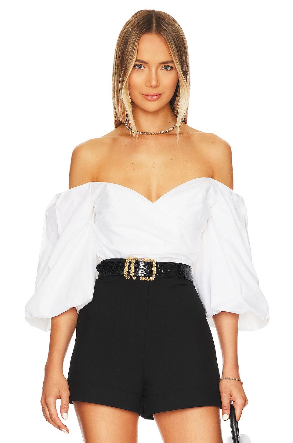 

Топ Bardot Eva Poplin, цвет Orchid White