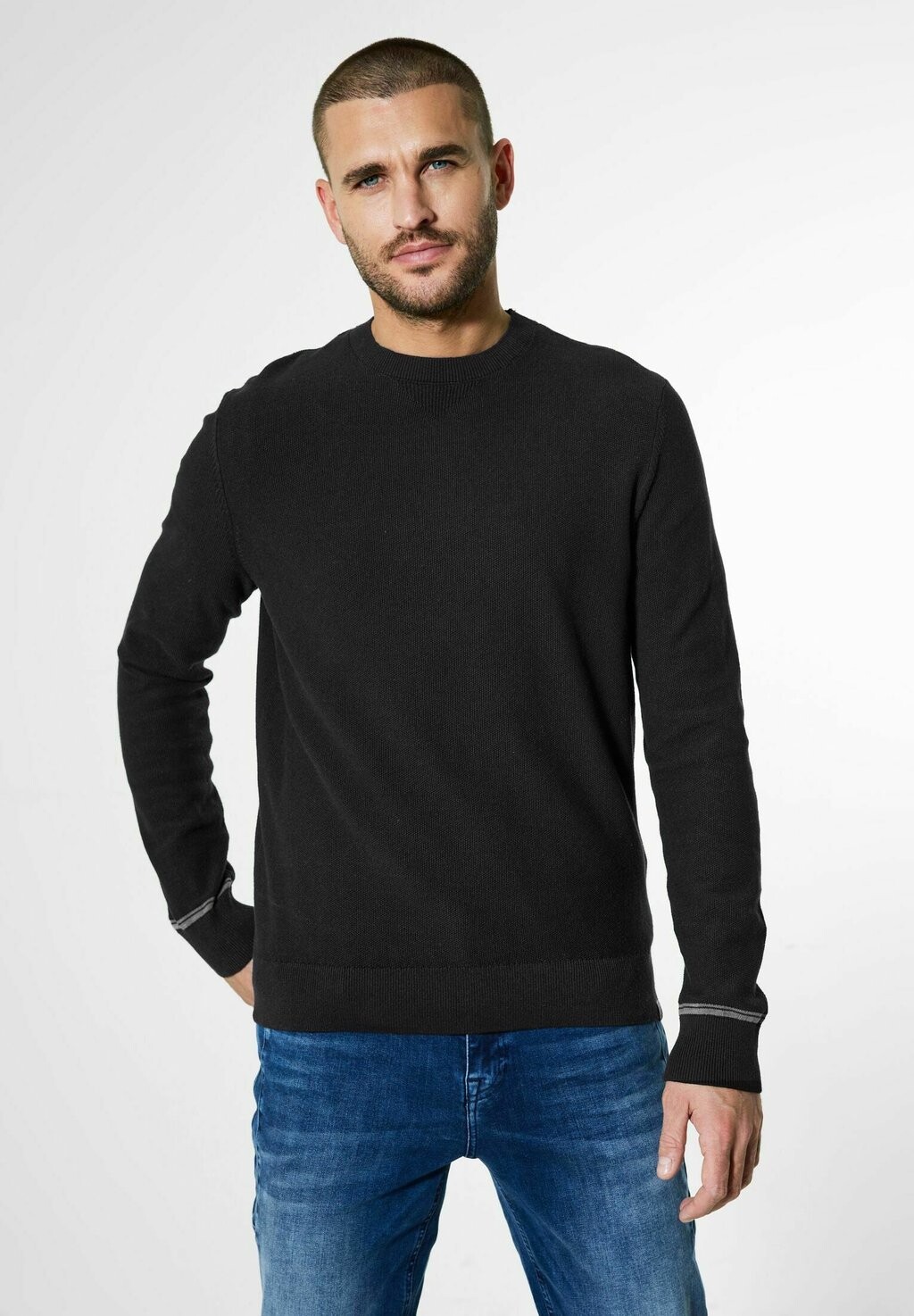 

Джемпер MIT FEINER STRUKTUR Street One MEN, черный