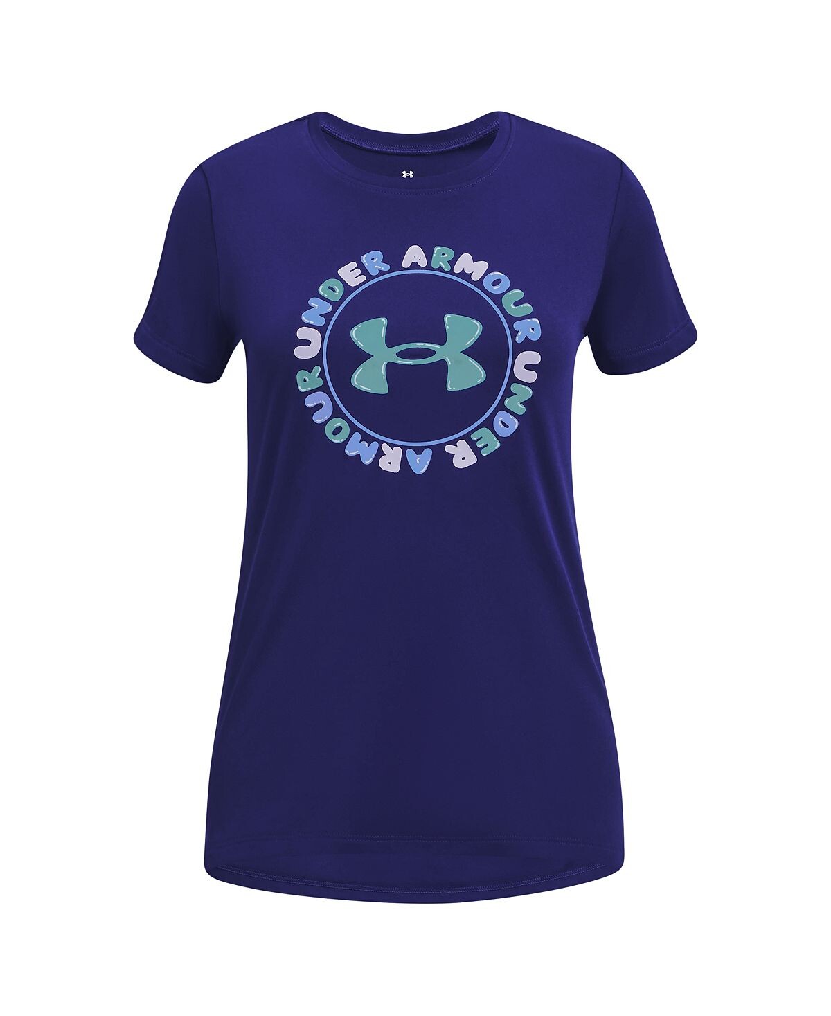 

Футболка с короткими рукавами Big Girls Tech Wordmark Under Armour