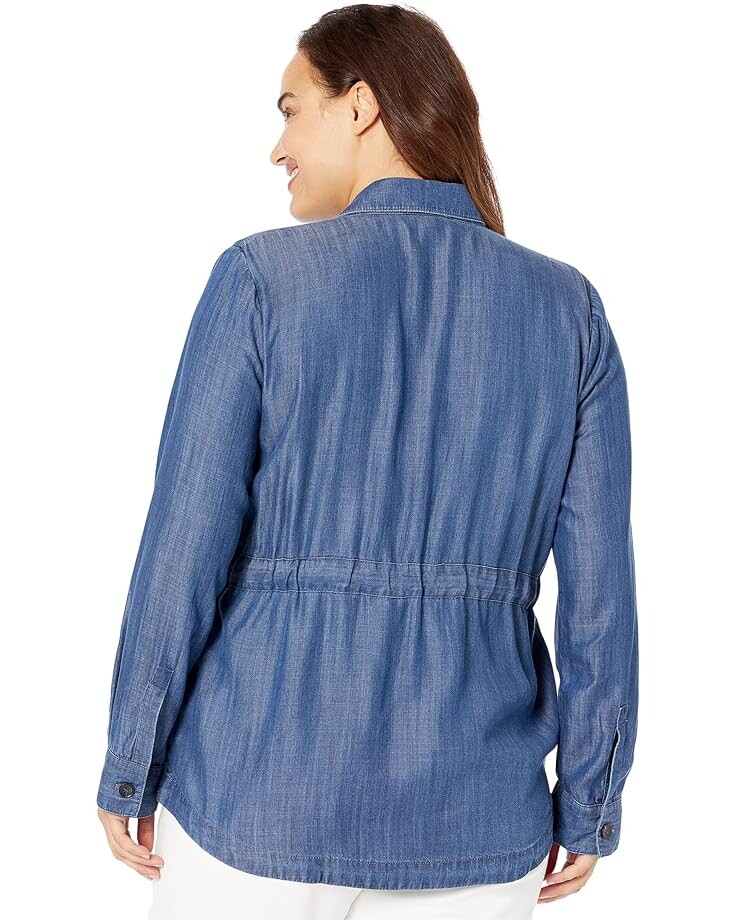 

Куртка Calvin Klein Notch Collar Belted Jacket, индиго