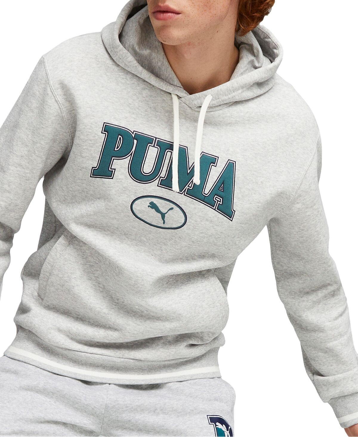 

Мужская толстовка с логотипом SQUAD из матового флиса Puma