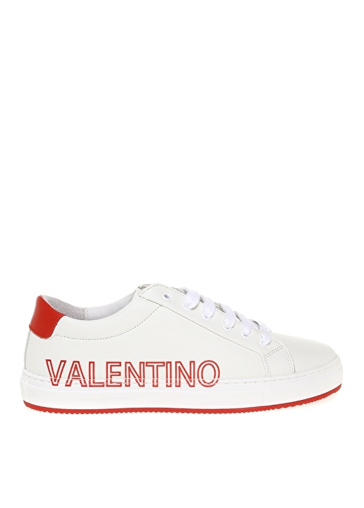 

Бело-красные мужские кожаные кроссовки Valentino