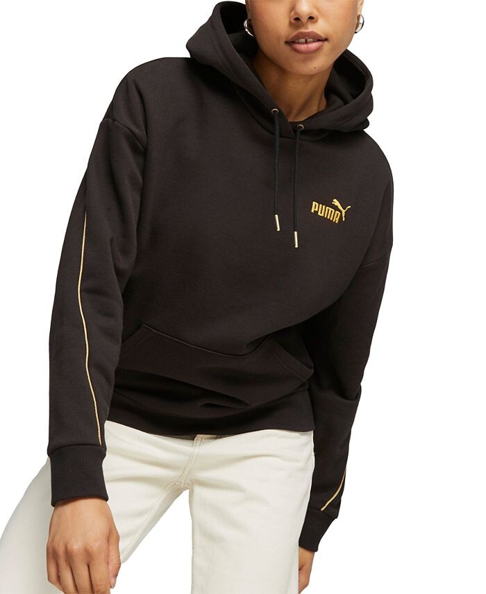

Женская худи с логотипом Essential Minimal Metallic Puma, черный