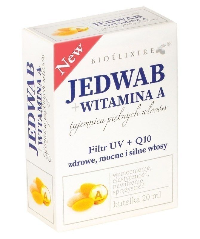 Bioelixire Jedwab z Witaminą A, Q10 i UV сыворотка для волос, 20 ml