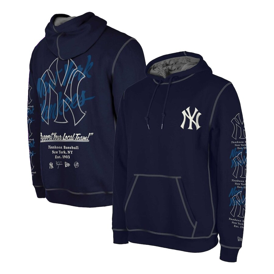 

Пуловер с капюшоном New Era New York Yankees, нави