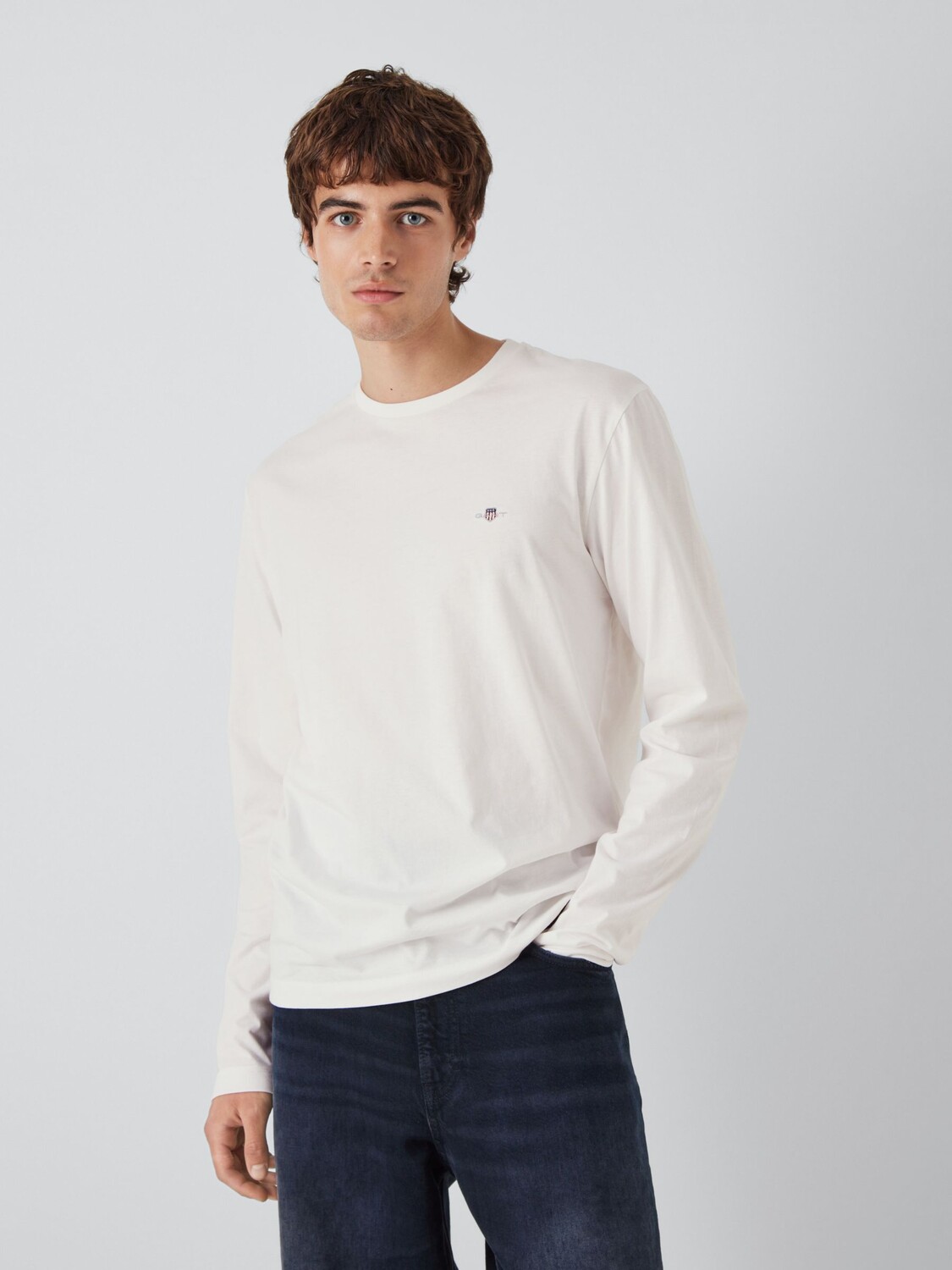 

Футболка GANT Regular Fit Shield с длинными рукавами, яичная скорлупа