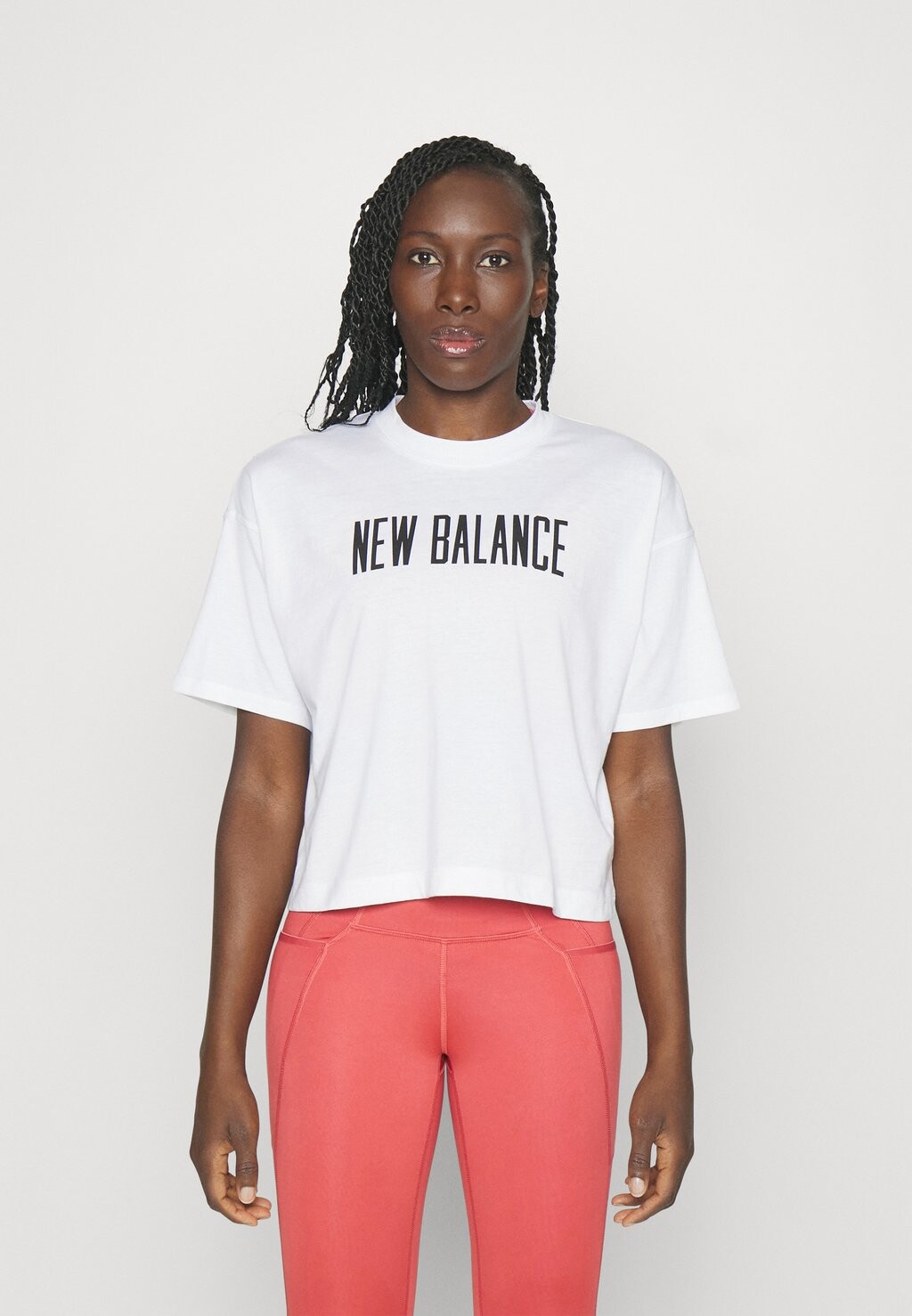 

Футболка с принтом New Balance, Серый