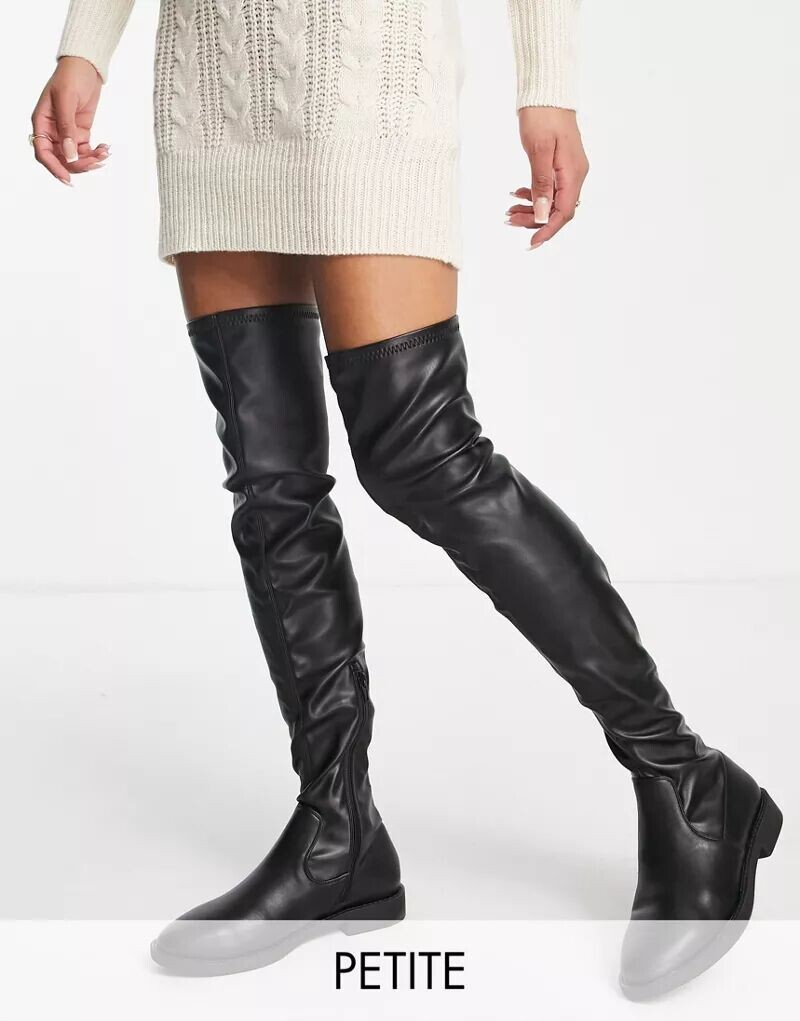 

Черные ботфорты ASOS Petite Kalani