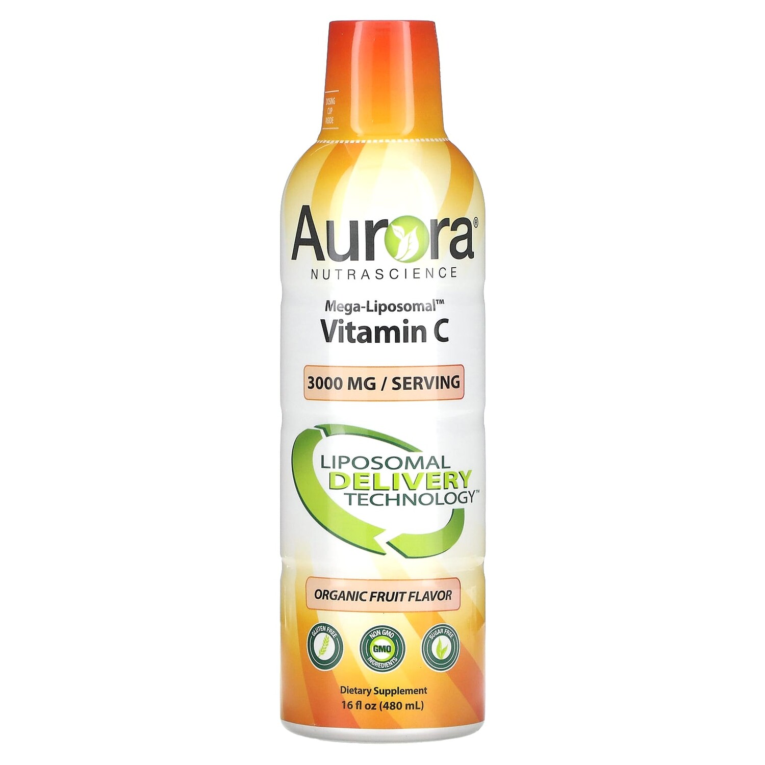 

Mega-Liposomal Vitamin C, органический фруктовый вкус, 3000 мг, 480 мл (16 жидк. унций), Aurora Nutrascience