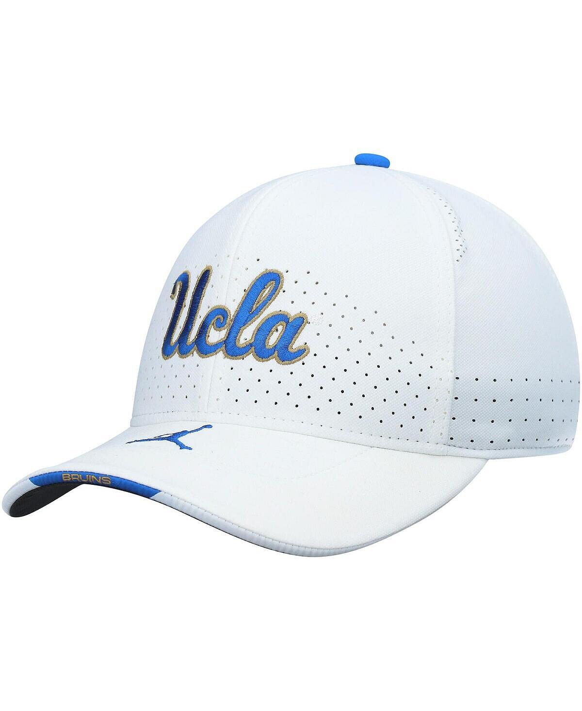 

Мужская фирменная белая кепка UCLA Bruins 2021 Sideline Classic99 Performance Flex. Jordan