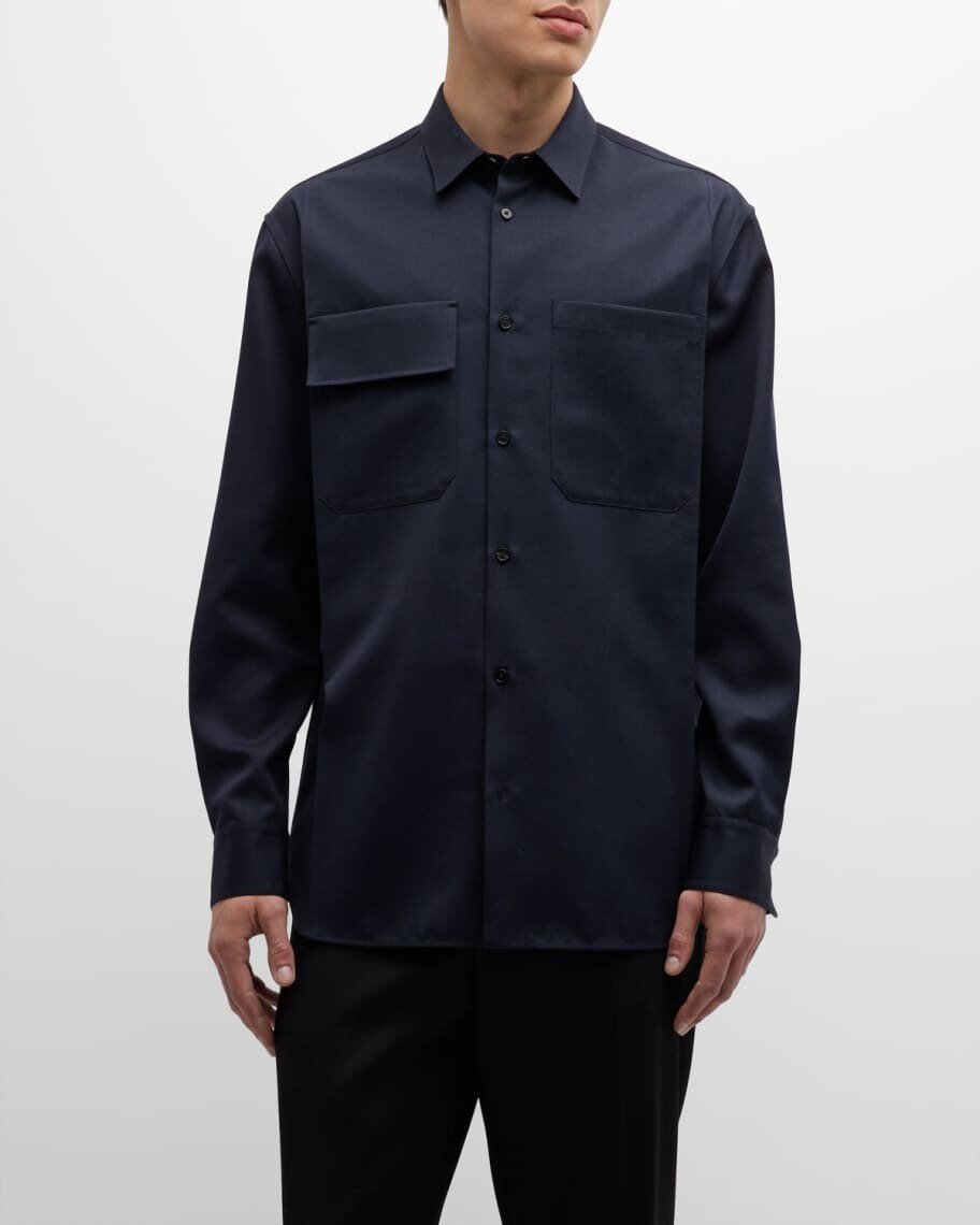 

Мужская шерстяная спортивная рубашка Jil Sander