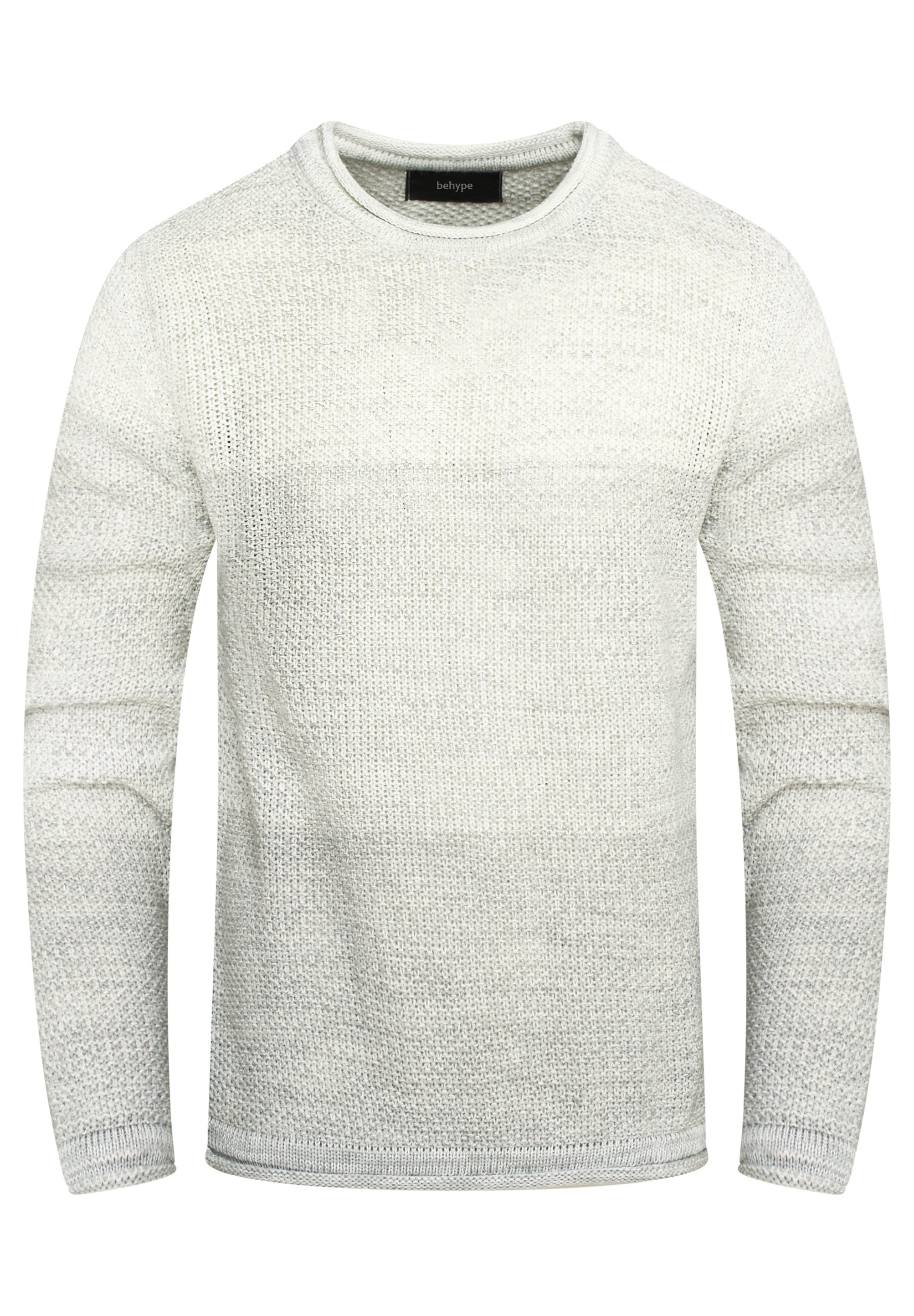 Пуловер behype MKBlone, серый пуловер behype mkboni серый