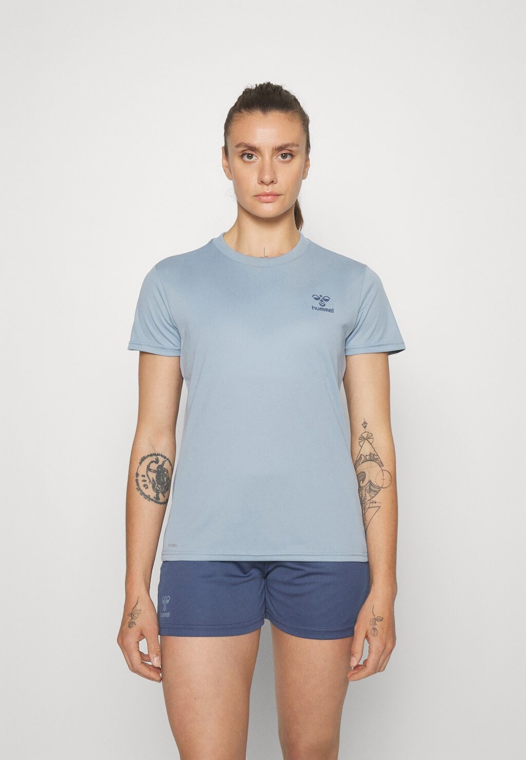 

Футболка спортивная Hummel, пыльно-голубой, Синий