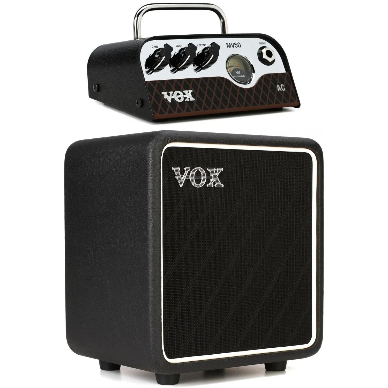 

Гибридная ламповая головка Vox MV50 AC с кабинетом 1x8