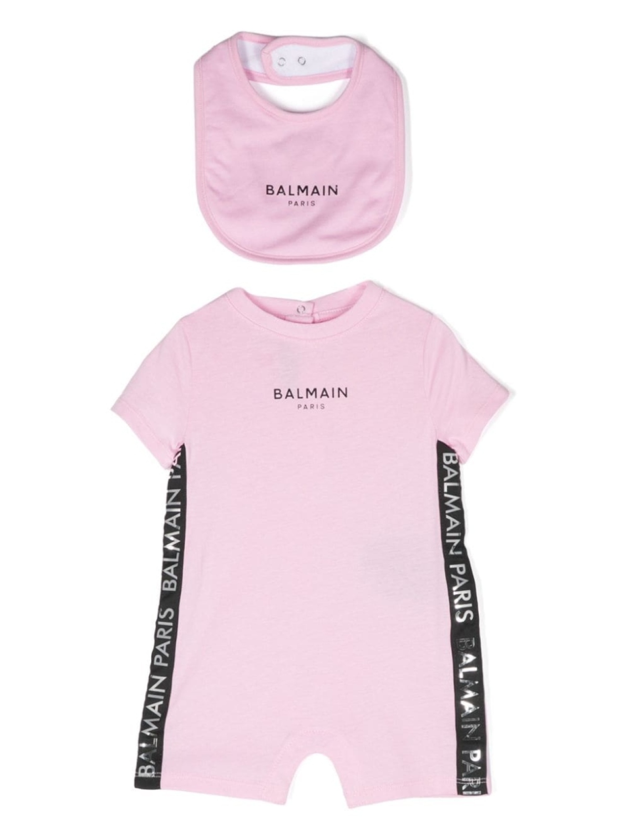 

Комплект для новорожденного с логотипом Balmain Kids, розовый