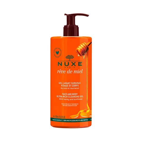 

Дерматологический очищающий гель Rêve De Miel Nuxe, 750 ml