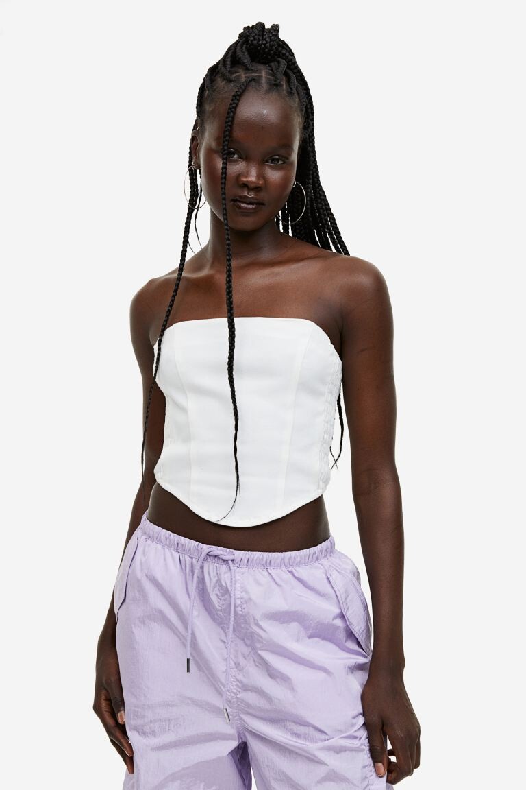 

Короткий корсетный топ H&M