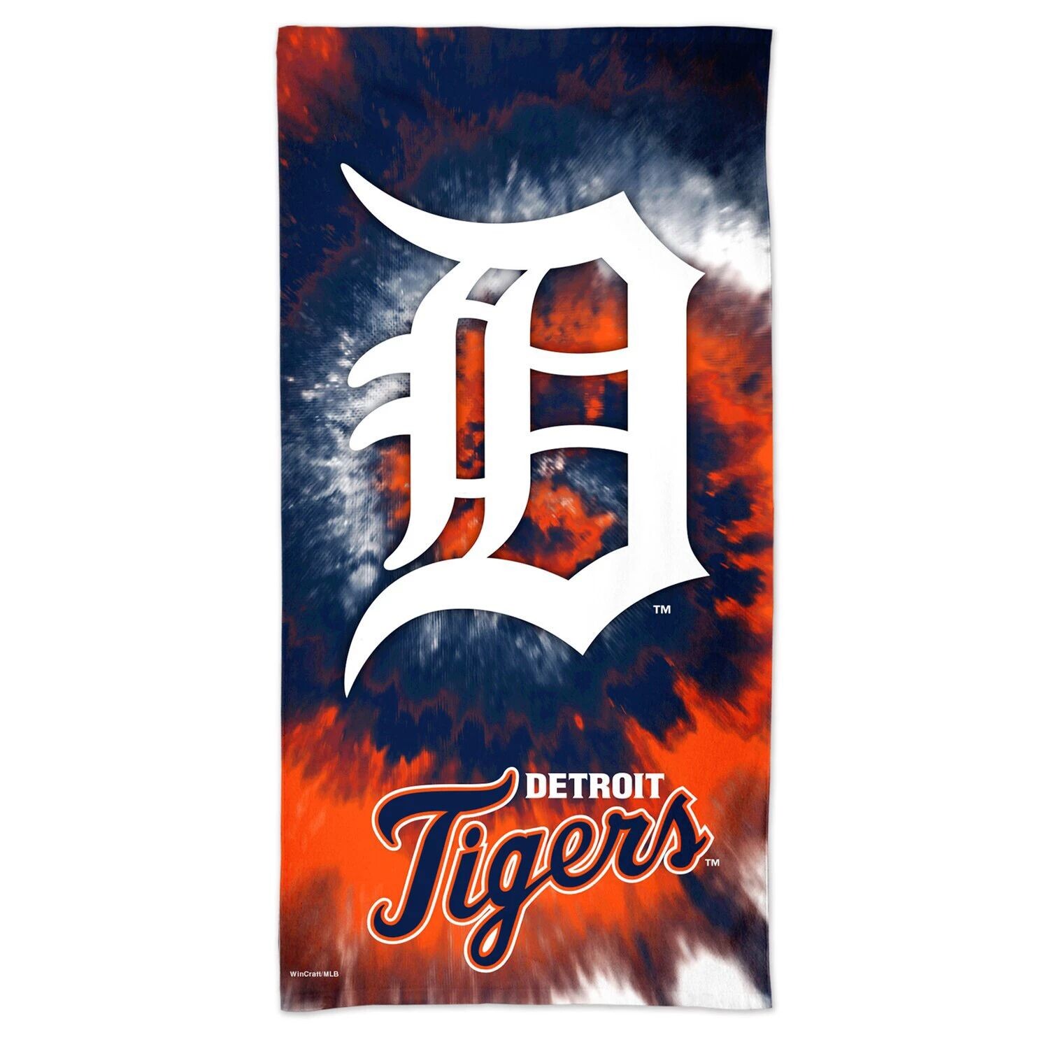 

Пляжное полотенце WinCraft Detroit Tigers 60 x 30 дюймов Tie-Dye Spectra